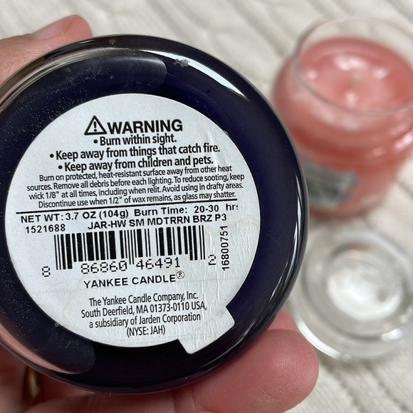 New Yankee Candles 3 in lot Mediterranean Breeze/Water Garden/Movie Night Cocoa - Picture 8 of 11